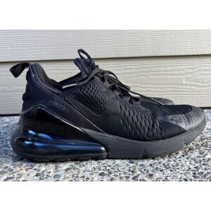 Nike Air Max 270 Triple Black Running Sneakers  Women's Size 8.5 BQ5776-001